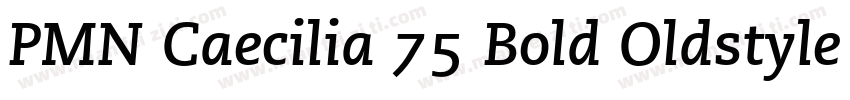 PMN Caecilia 75 Bold Oldstyle Figu字体转换